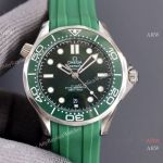Swiss Quality Omega Seamaster Diver 300m Green Rubber Strap watch Citizen 42mm